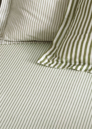 Yard Hebden Melange Stripe Fitted Sheet