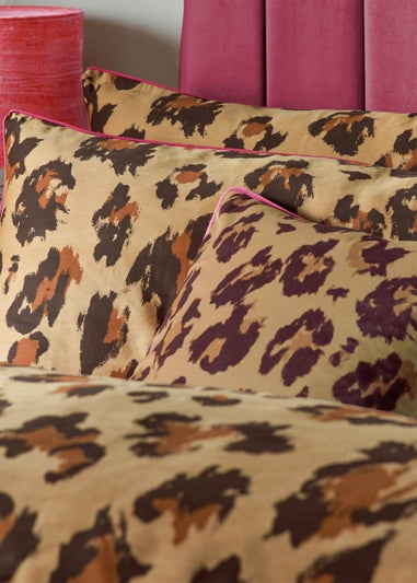 furn. True Leopard Printed Duvet Cover Set Multicolour