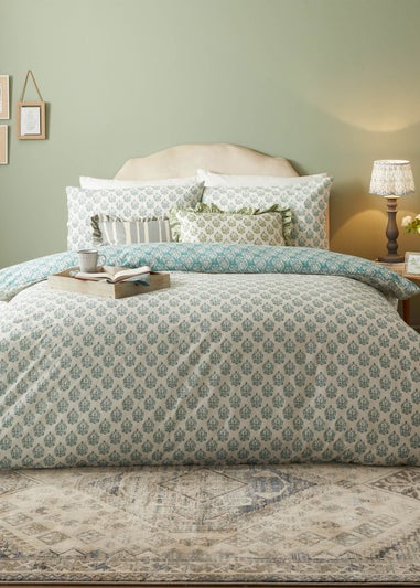 furn. Krissa Block Printed Duvet Cover Set