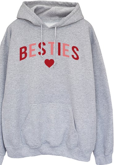 Brands In Grey Besties Heather Hoodie