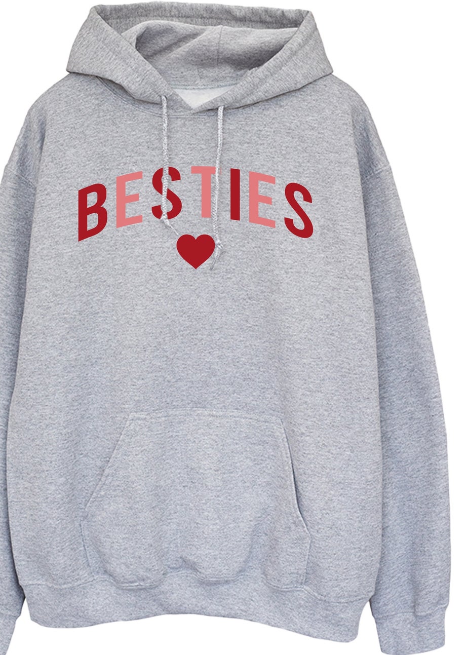 Brands In Grey Besties Heather Hoodie