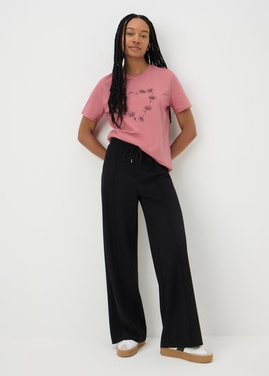 Pink Floral Heart T-Shirt