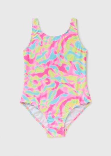 Girls Multicolour Tie Dye Swimsuits (6-15yrs)