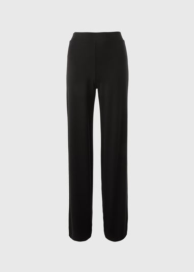 Black Side Stripe Wide Leg Trousers