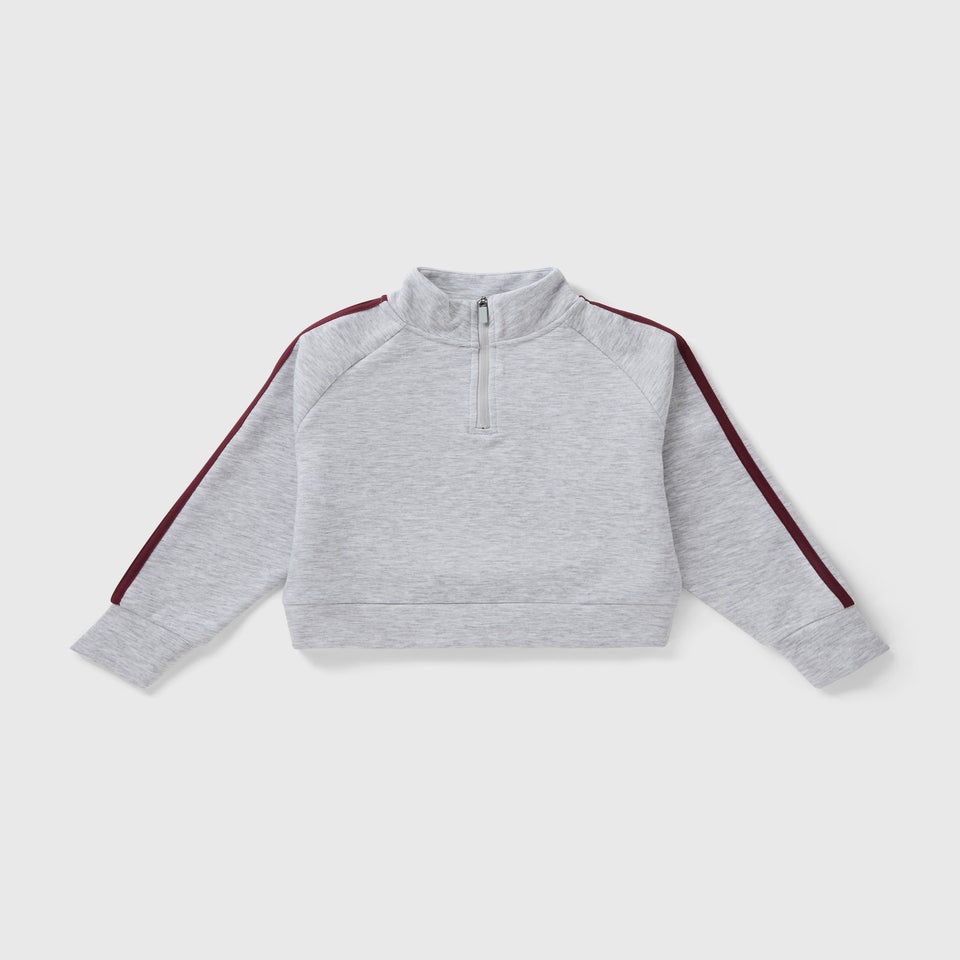 Girls Grey Sports Co Ord Sweatshirt (7-15yrs)