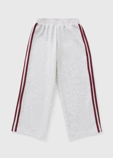 Girls Grey Sports Wide Leg Co Ord Jogging Bottoms (7-15yrs)