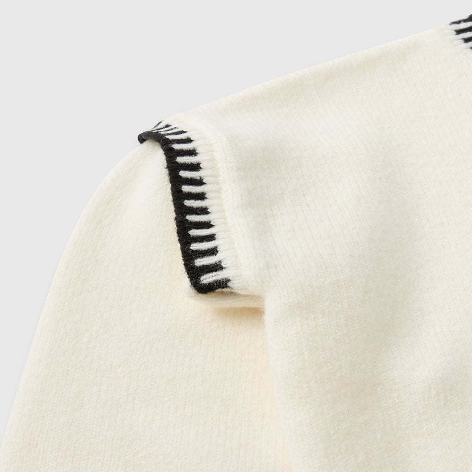 Girls Cream Stitch Knitted Jumper & Trouser Set (7-15yrs)