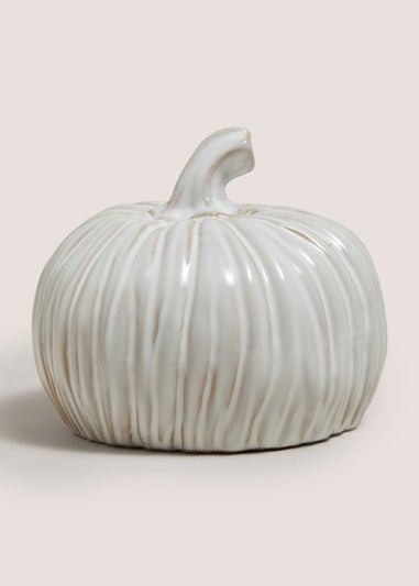 Squat Stripe Pumpkin Ornament