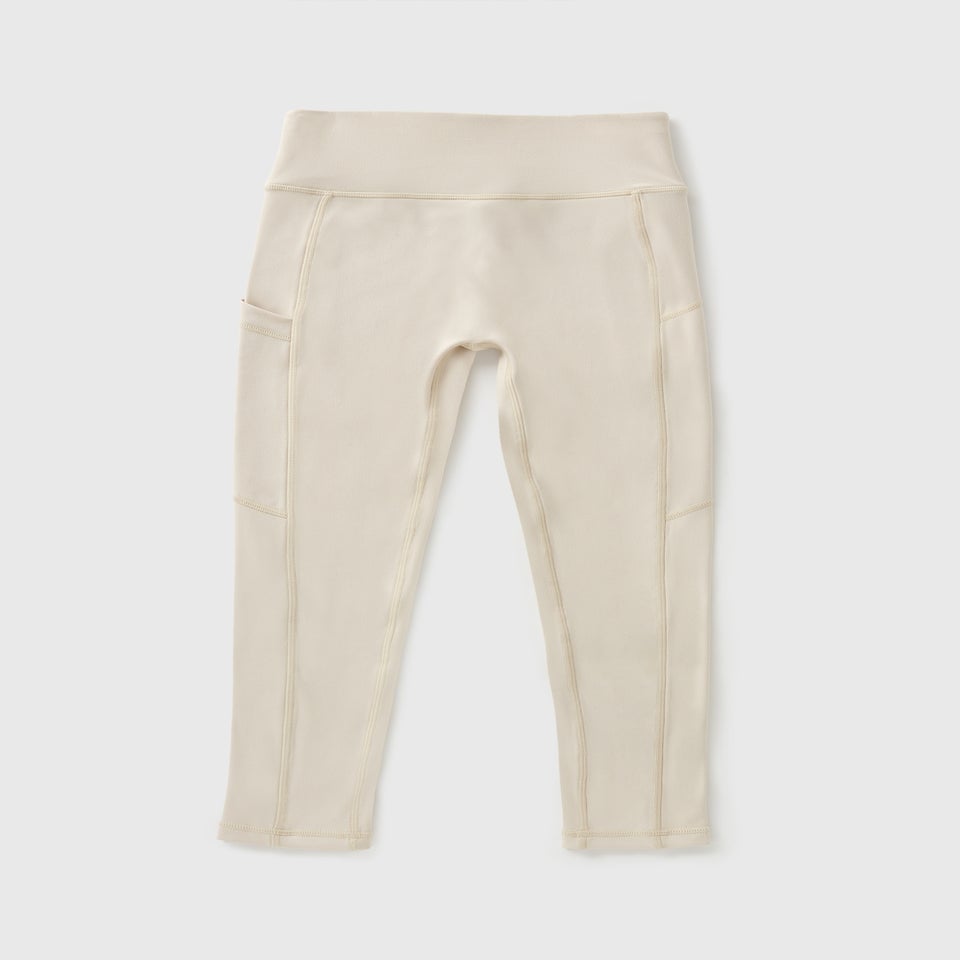 Girls Cream Soft Touch Leggings