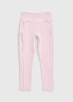 Girls Pink Soft Touch Leggings (7-15yrs)