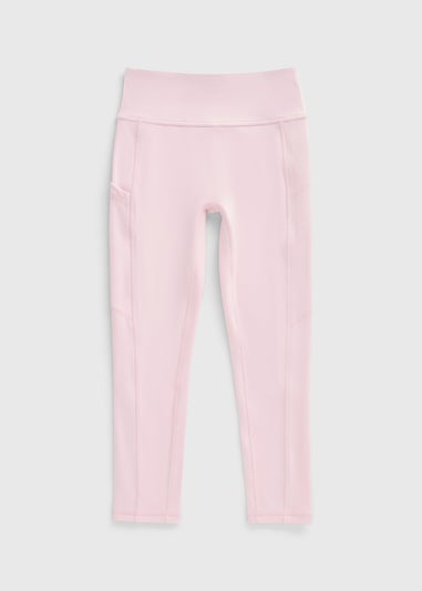 Girls Pink Soft Touch Leggings (7-15yrs)
