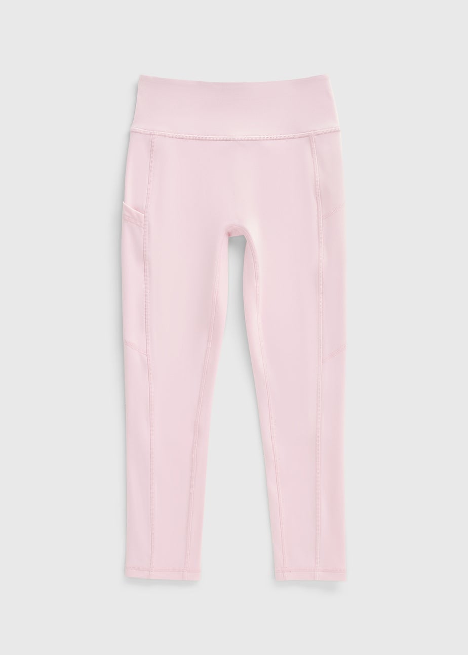 Girls Pink Soft Touch Leggings (7-15yrs)