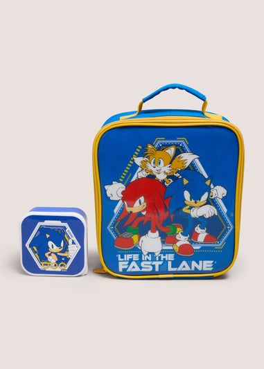 Blue Sonic Lunch Bag & Snack Box