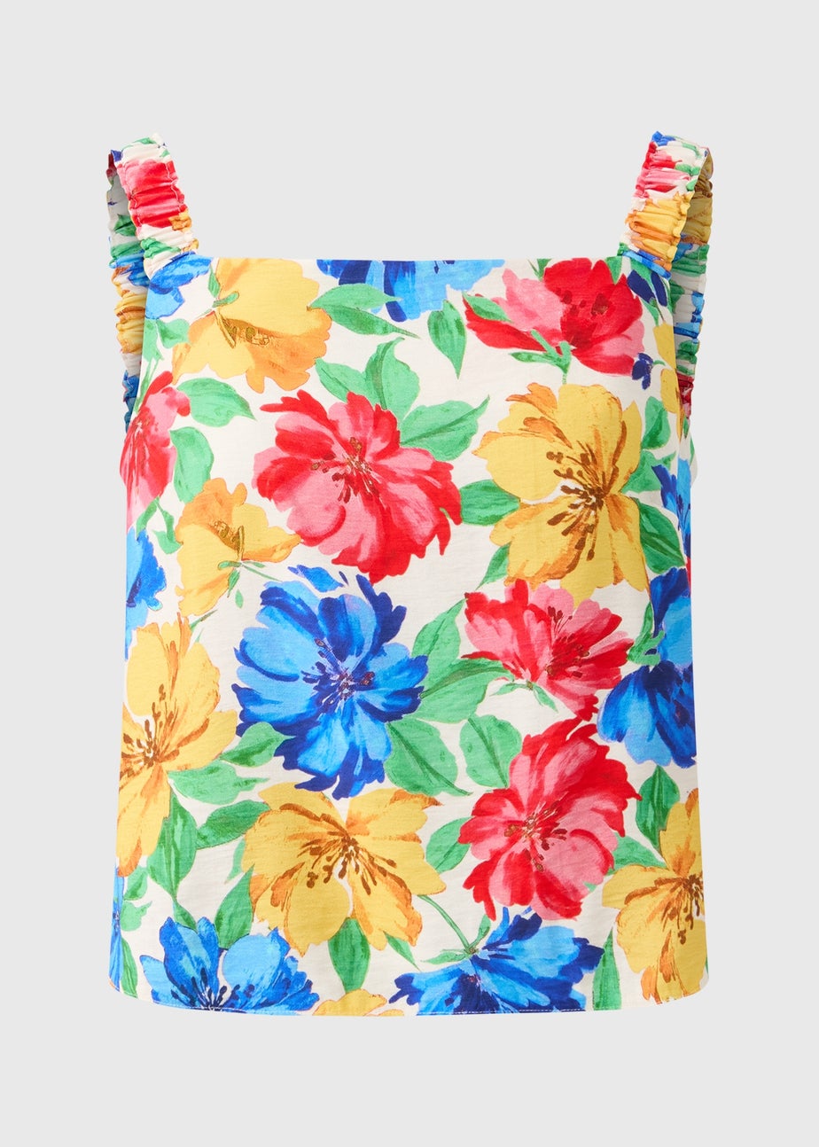 Multicolour Large Floral Cami Top