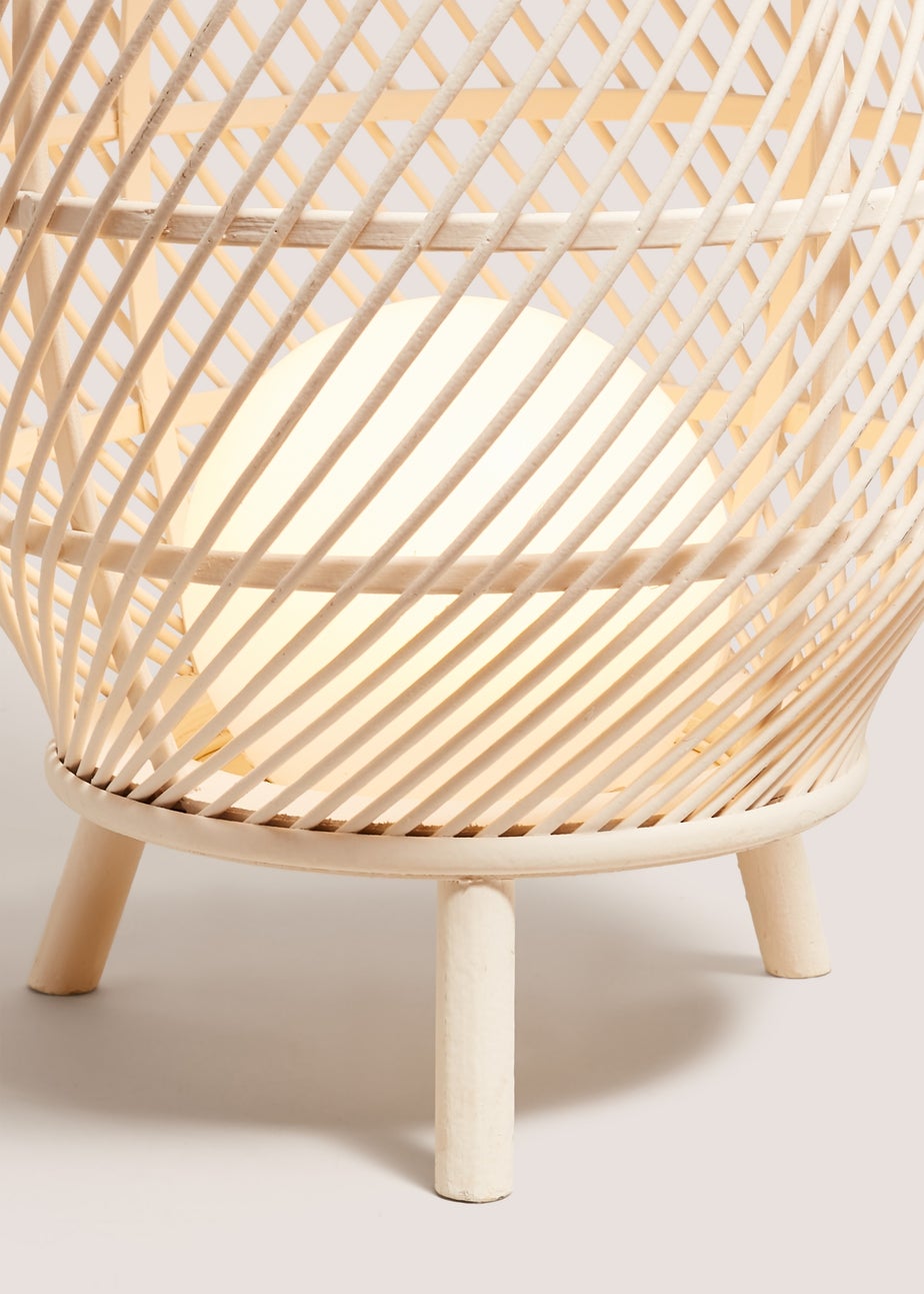 Bamboo Rattan LED Lantern