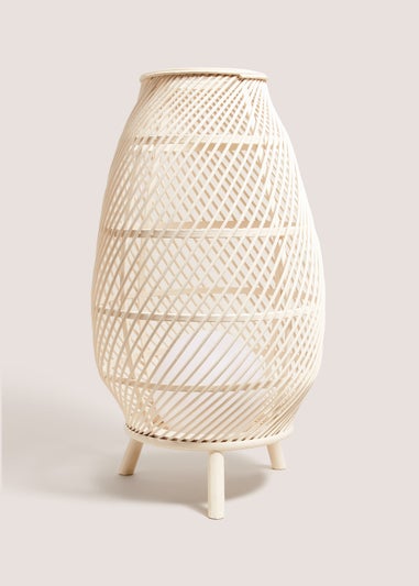 Bamboo Rattan LED Lantern