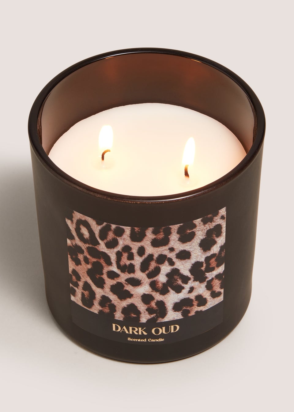 Dark Oud Leopard Candle