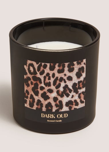 Dark Oud Leopard Candle