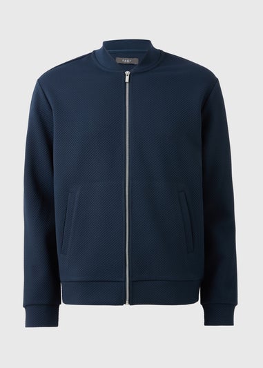 Navy Smart Quilt Bomber Jacket