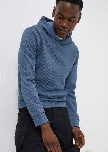 Blue Smart Quilt Hoodie