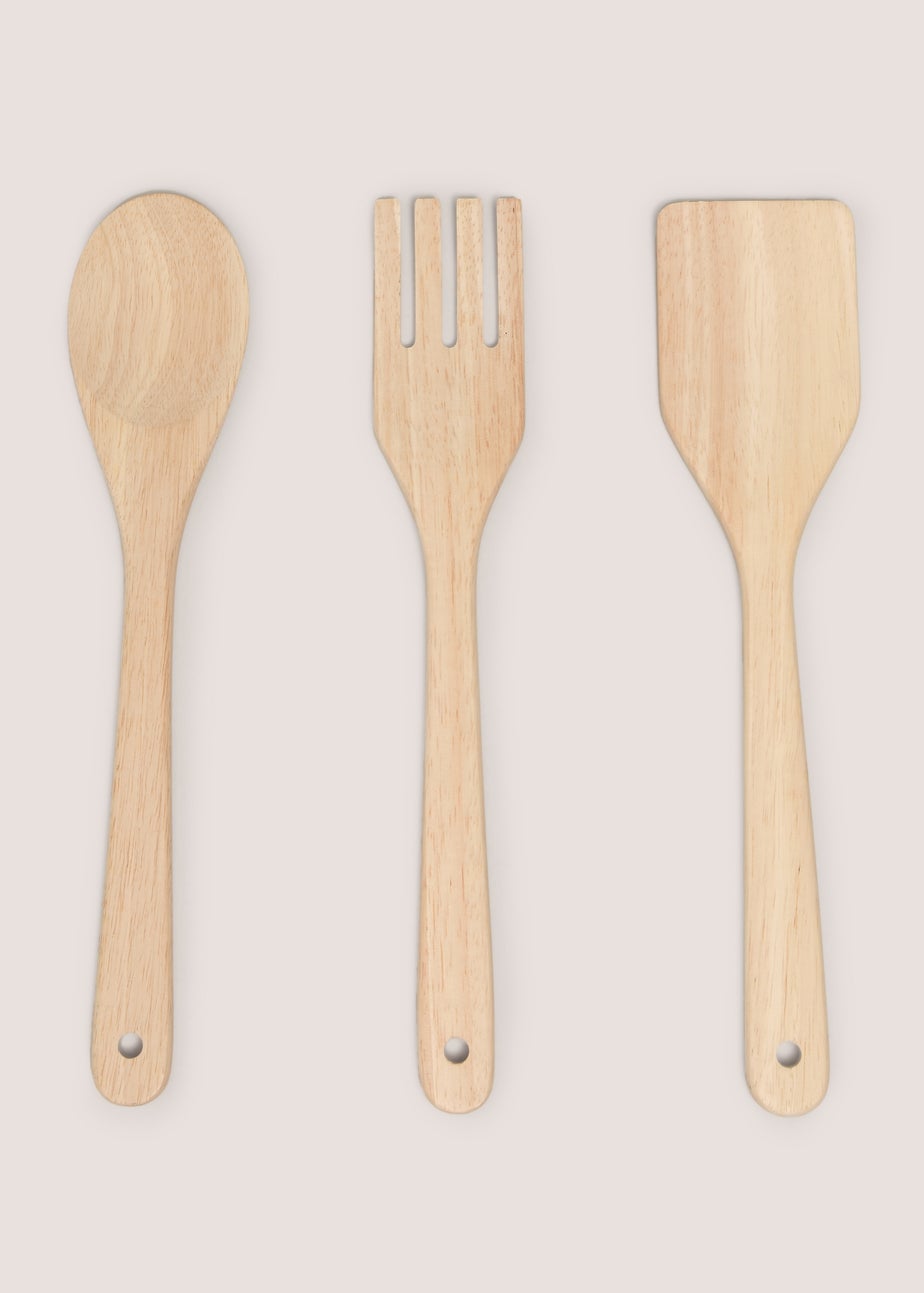 3 Pack Wooden Utensil Set