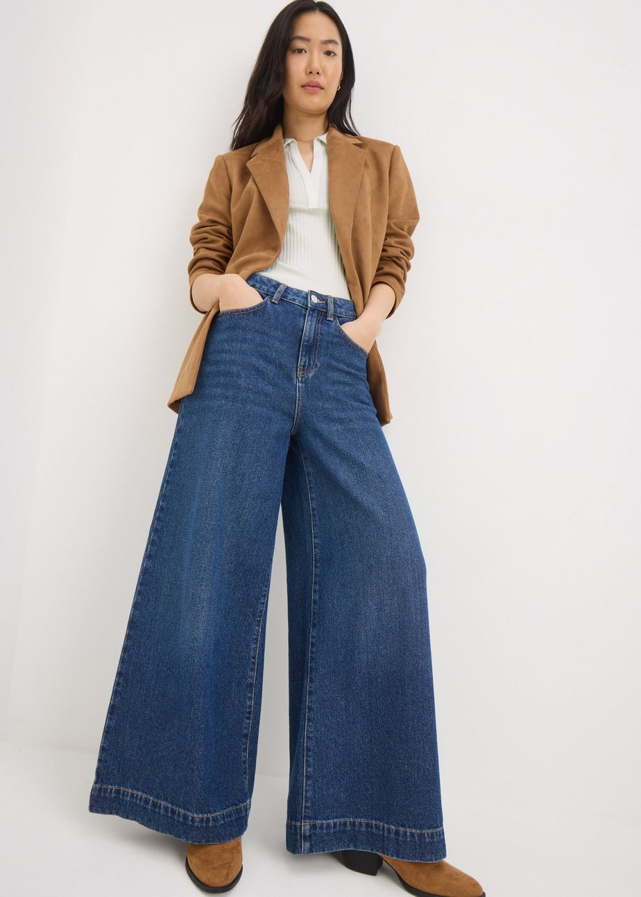 Cream Ribbed Henley Top