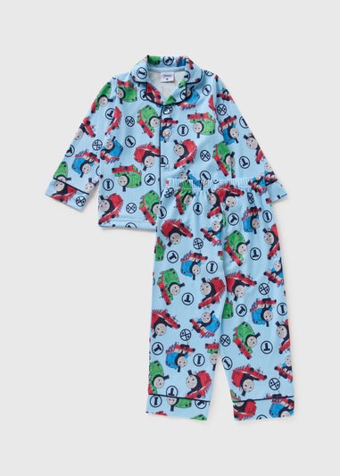 Thomas The Tank Boys Blue Button Pyjama Set (1-7yrs)