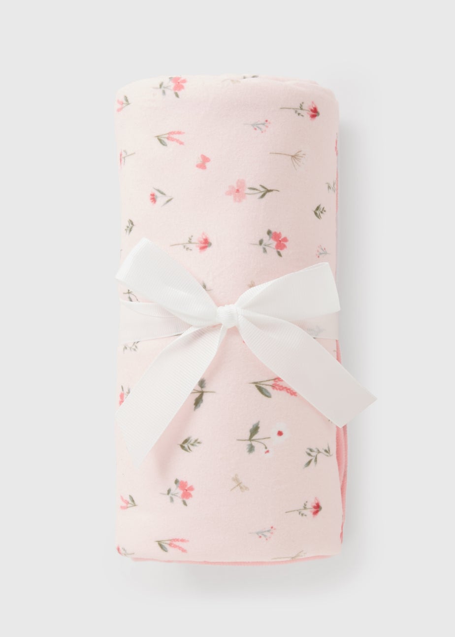 Baby Pink Dainty Floral Shawl