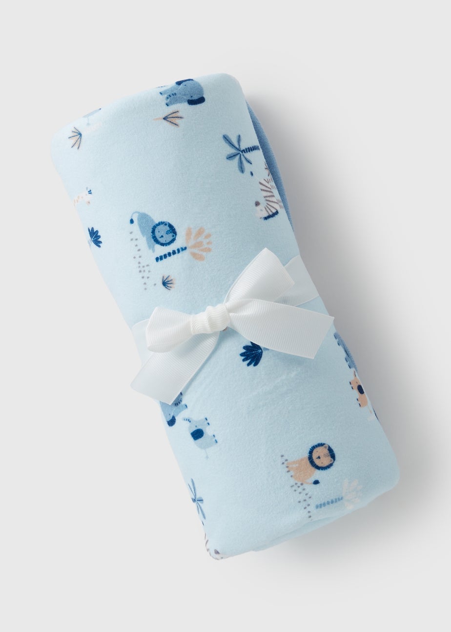 Baby Blue Animal Blanket