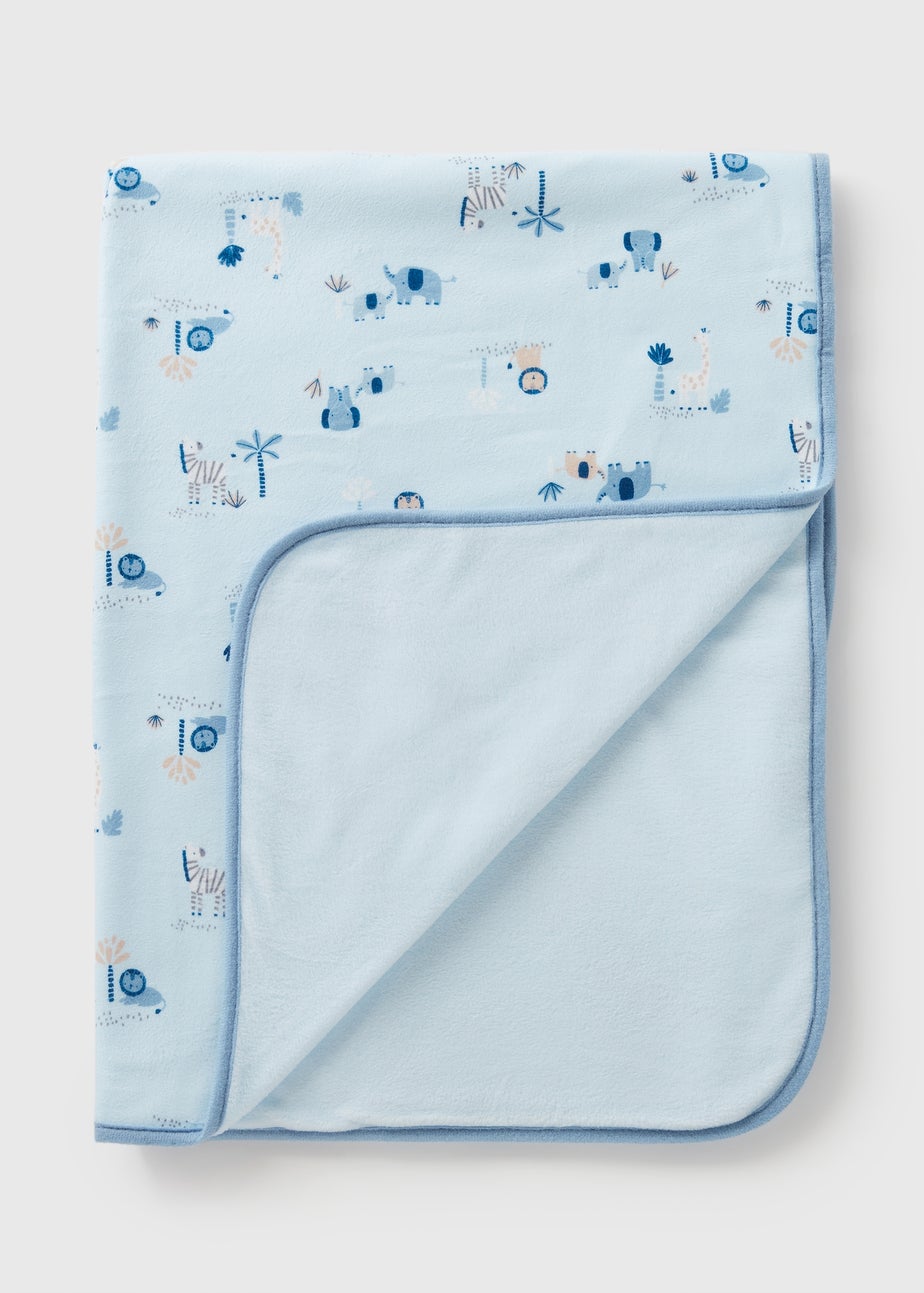 Baby Blue Animal Blanket