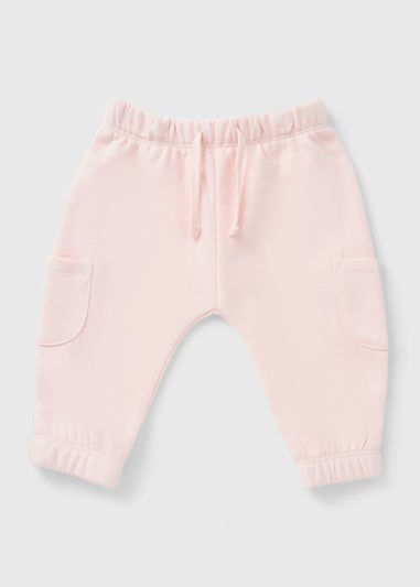 Baby Pink Cargo Jogging Bottoms (Newborn-23mths)