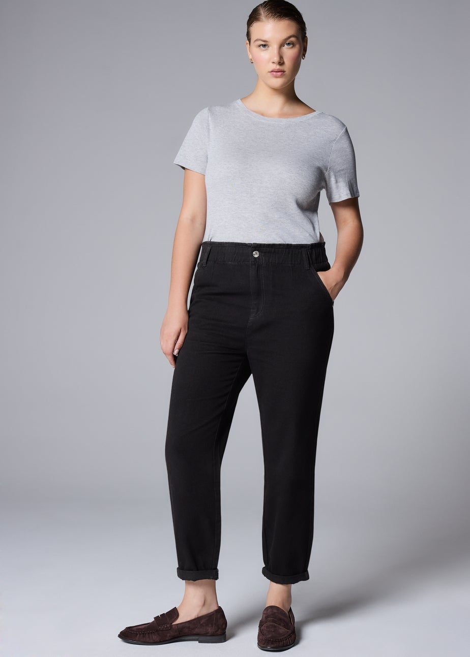 Black Paperbag Jeans