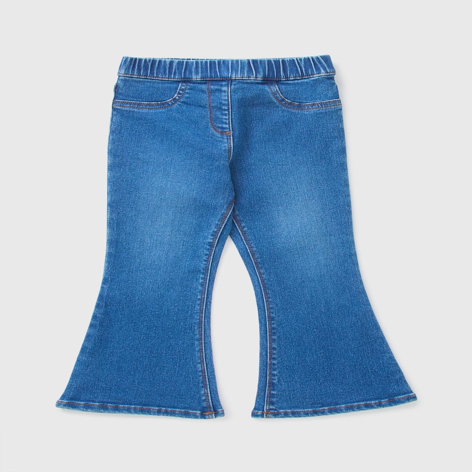 Girls Blue Flare Jeggings (1-7yrs)