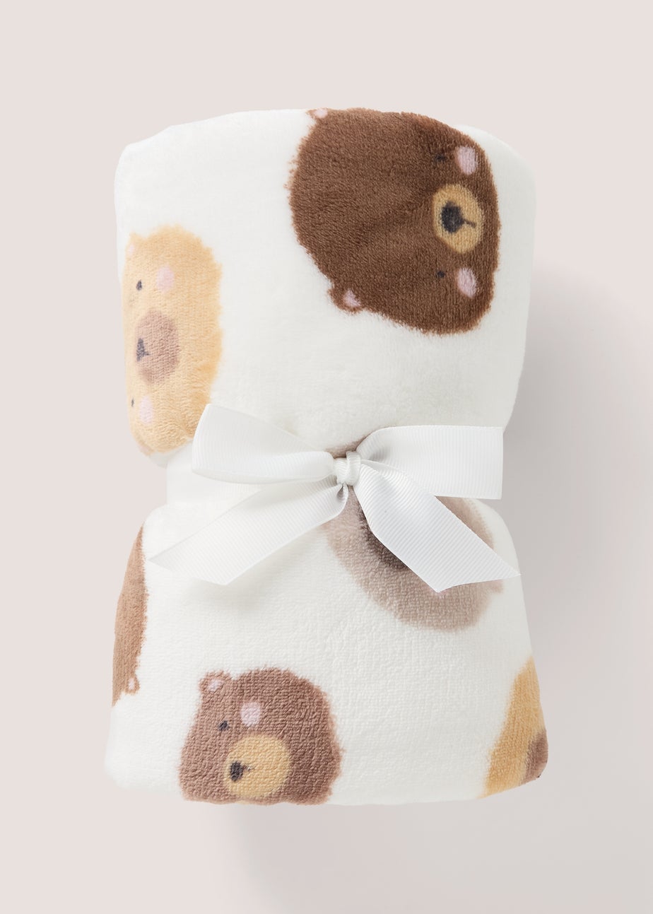 Baby Cream Bear Fleece Blanket