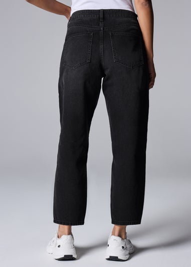 Black Barrel Leg Jeans