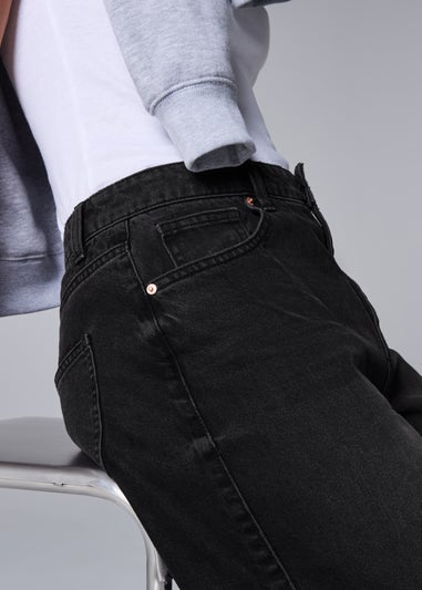 Black Barrel Leg Jeans
