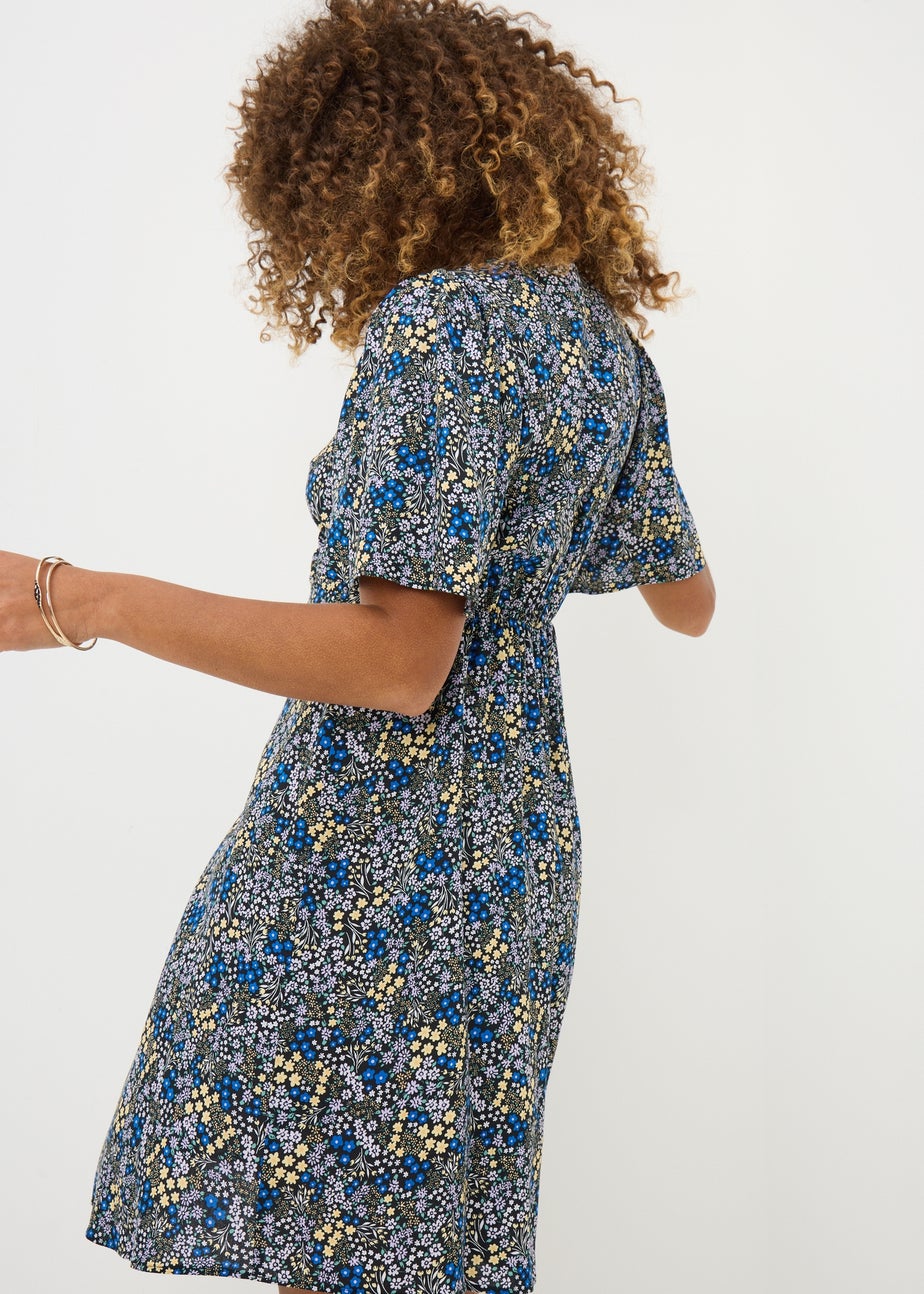 Multicolour Ditsy Floral Mini Dress