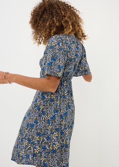 Multicolour Ditsy Floral Mini Dress