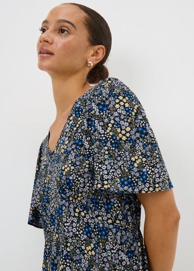 Create for Brown Textured Midaxi Shirt Dress