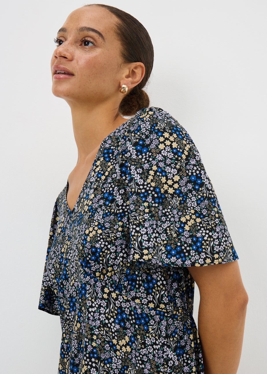 Create for Brown Textured Midaxi Shirt Dress