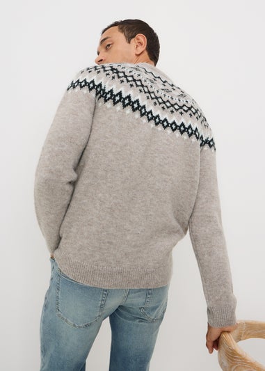 Stone Patterned Christmas Jumper