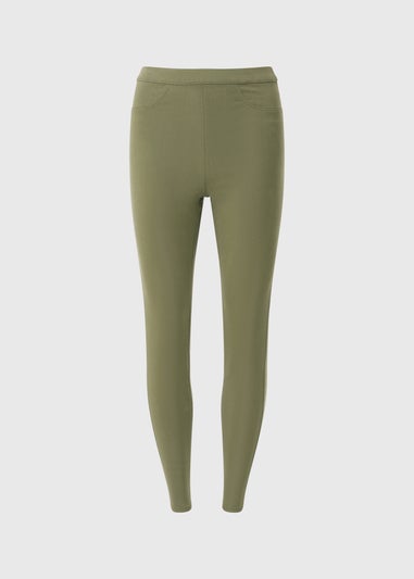 Khaki Twill Jeggings