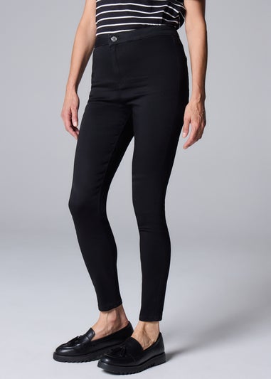 Black Jessie High Waist Skinny Jeans