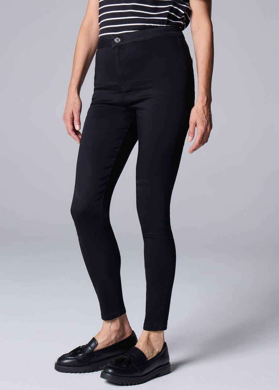 Black Jessie High Waist Skinny Jeans