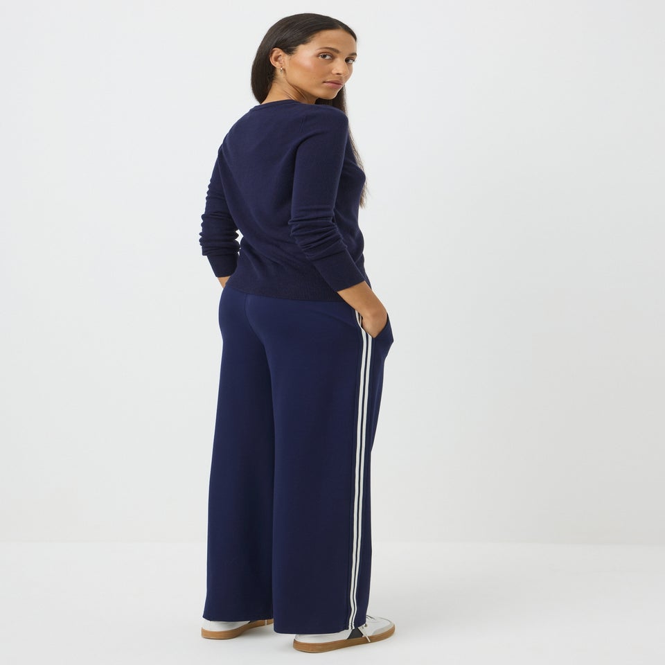 Navy Button Soft Cardigan