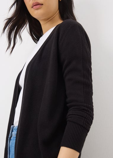 Black Longline Cardigan