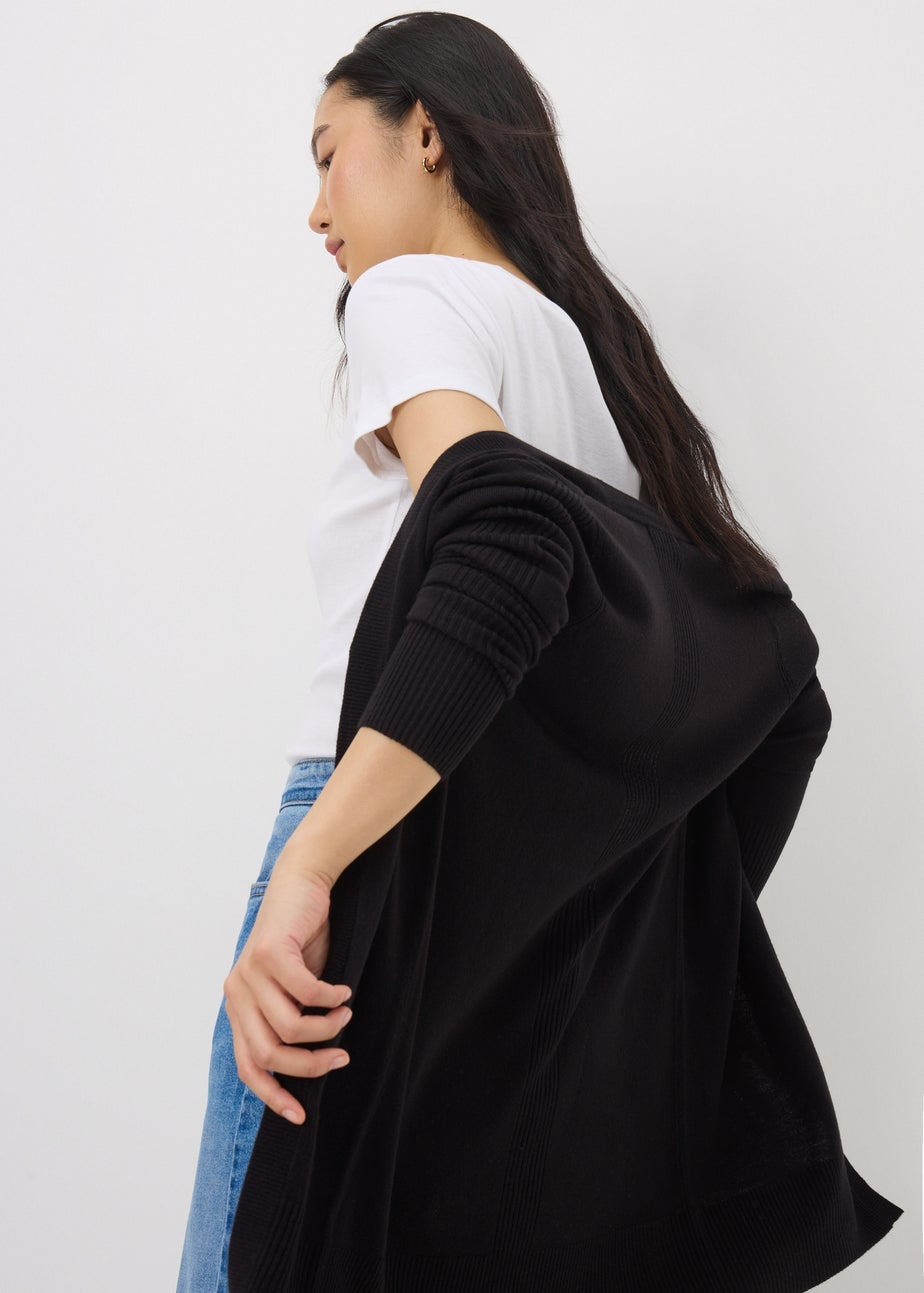 Black Longline Cardigan