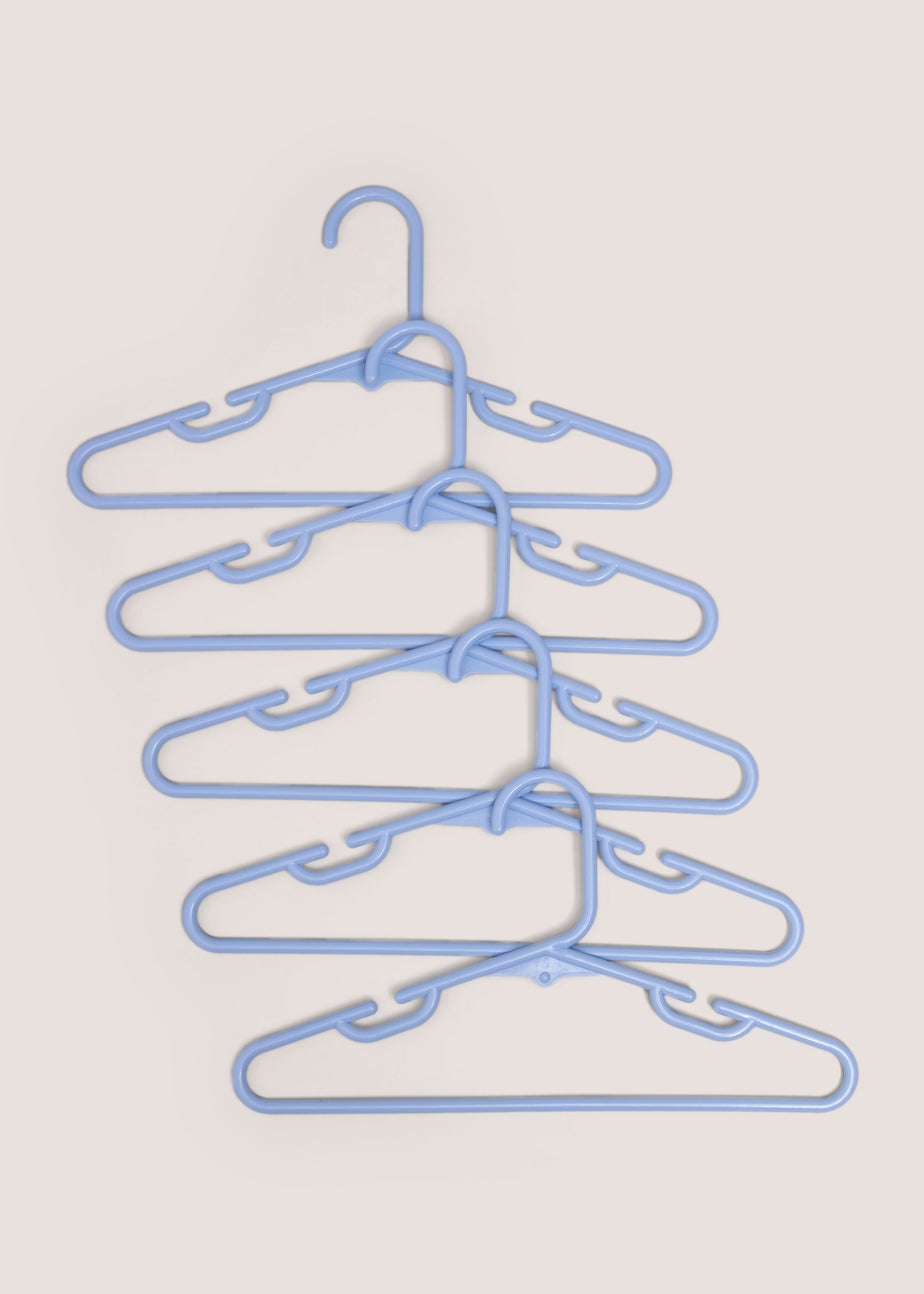10 Pack Blue Kids Plastic Hangers