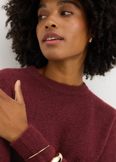 Burgundy Knit Jumper