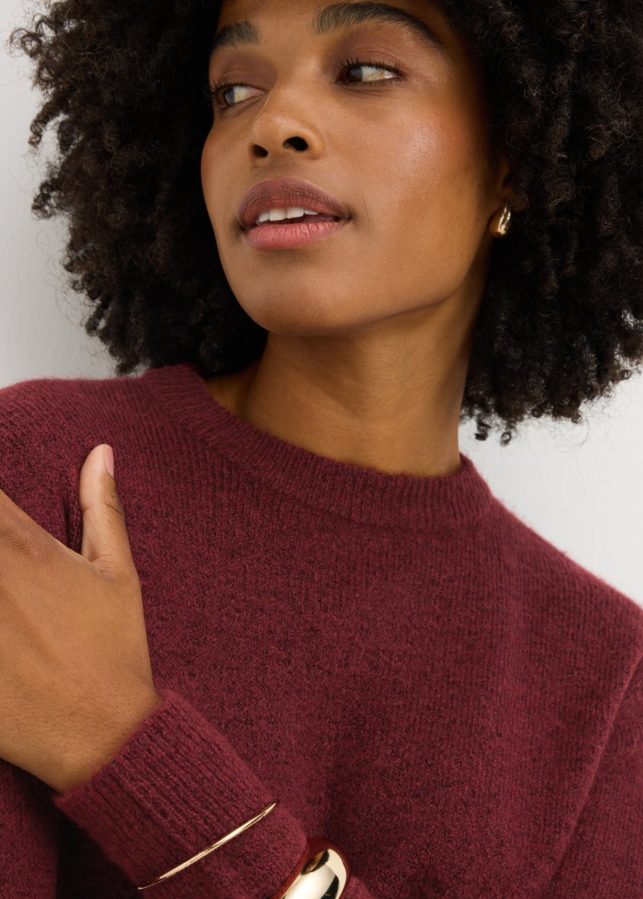 Burgundy Knit Jumper